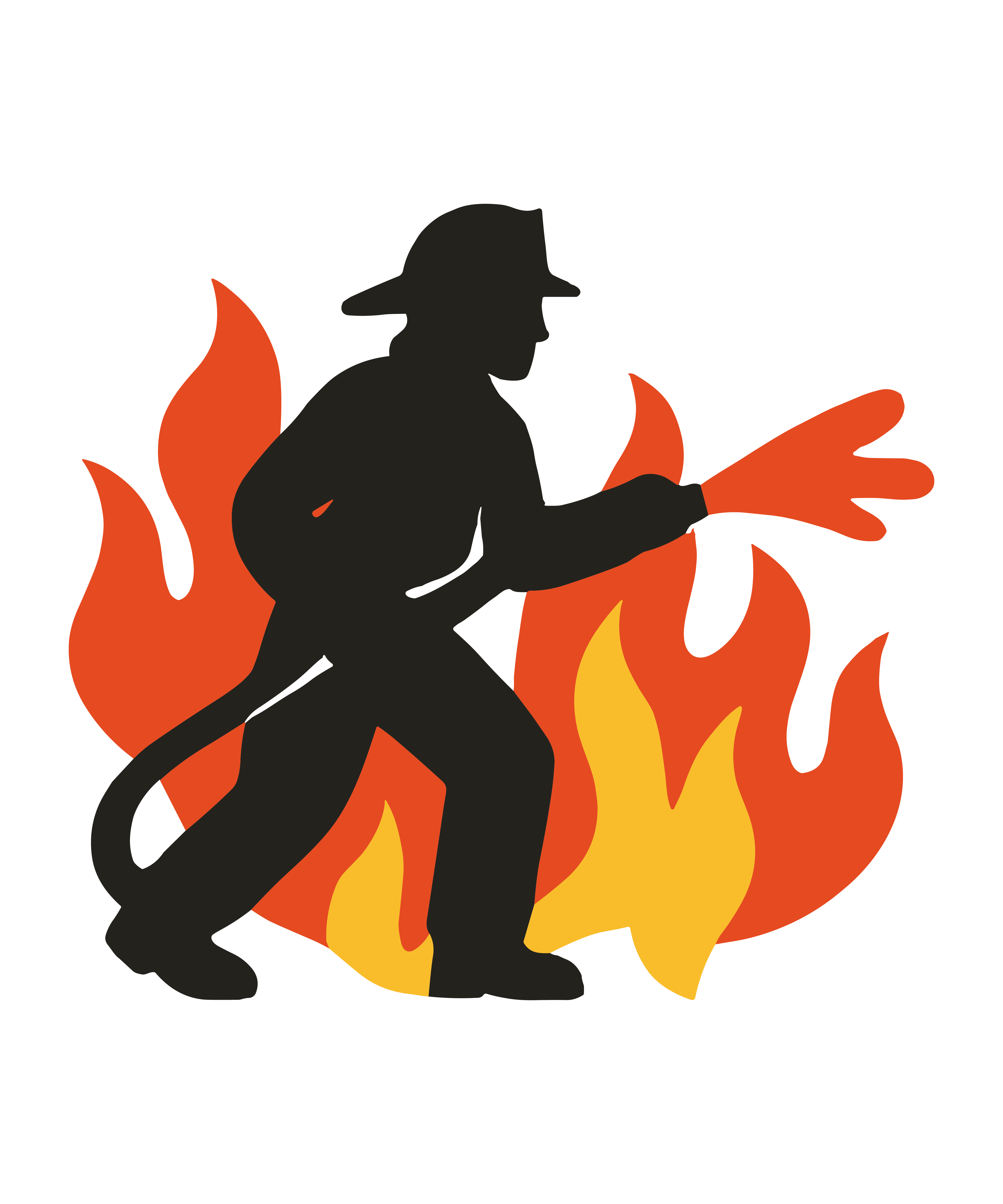 Firefighter in Action